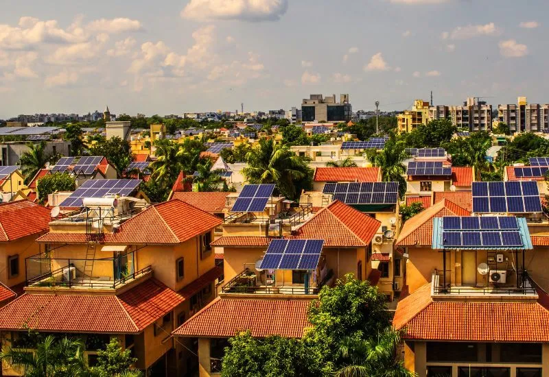 Conexão de painéis solares