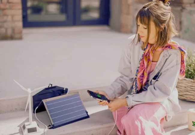 Painéis solares portáteis para atividades ao ar livre